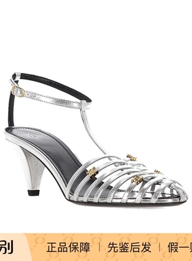 celine 26春夏 银色女士圆头高跟凉鞋正品代购366333915C.36AG