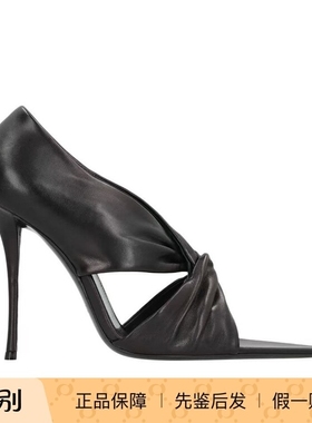 Saint Laurent 25秋冬 黑色女士露趾高跟凉鞋827668AADF01000