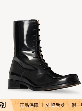 The Row 26春夏黑色女士系带短筒靴正品代购F1734L802BLK