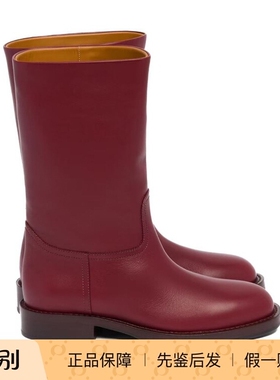 Loro Piana 25秋冬 红色女士套筒短靴正品代购FAQ2896R0EY