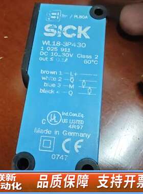 SICK光电传感器，型号WL18-3P430，制造。