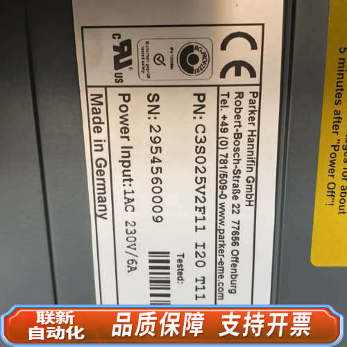 联新设备parker compax3伺服驱动器 parker com
