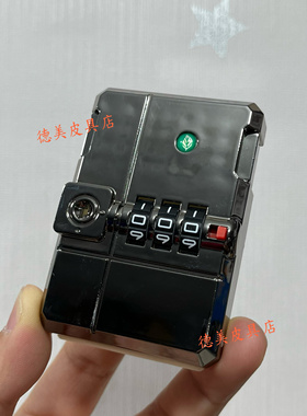 通用行李箱扣锁银色铝框锁按压锁平框箱锁拉杆箱配件维修边框锁22