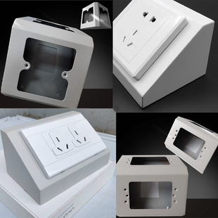 全钢插座盒118/86型铁盒岛式三角线槽单双面冷轧钢板实验室专用盒