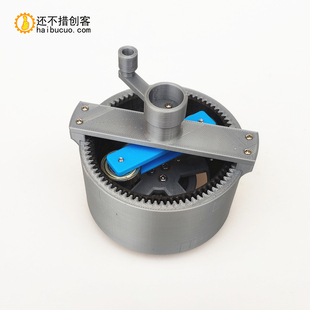 谐波减速器简易模型结构原理演示教具DIY减速齿轮3D打印