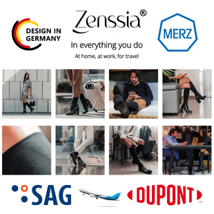 Zenssia Germany Compression Socks for Long Flights 20-30mmHg