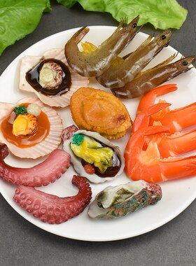 仿真火锅模型儿童厨房食材假菜肉丸假海参虾装饰道具食物玩具