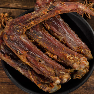 三明风干鸭翅膀沙县板鸭香辣碳烤熏福建莘口特产熟即嚼食零食小吃