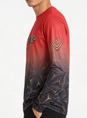 ARTINUS艾特纽斯新品印花长袖圆领男士T恤潮流百搭AT-557