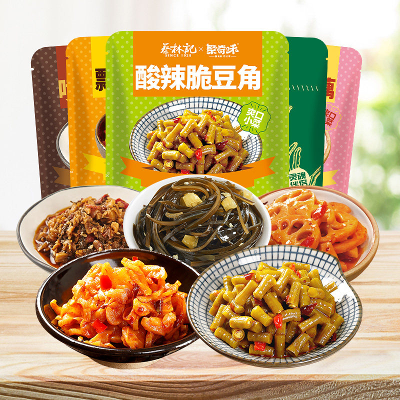 蔡林记即食小菜香辣下饭菜腌菜咸菜卤藕海带丝食品美食,水产肉类/新鲜蔬果/熟食,腌制/榨菜/泡菜,淘宝优惠券,粉丝福利购,淘宝优惠卷