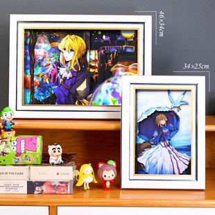 3D紫罗兰永恒花园薇尔莉特手工立体画周边手办装饰挂画生日礼物