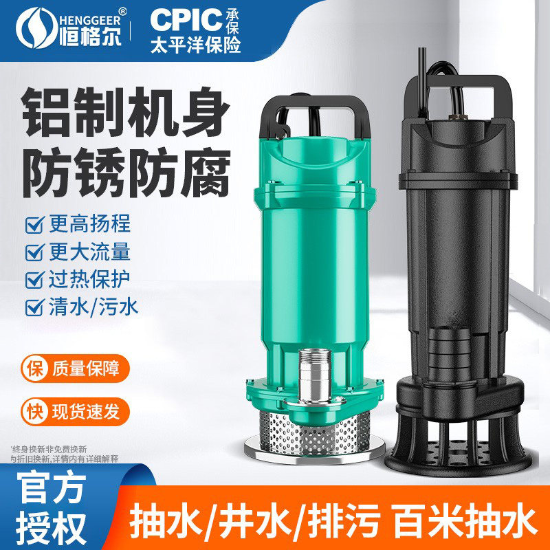 不锈钢潜水泵220v小型家用