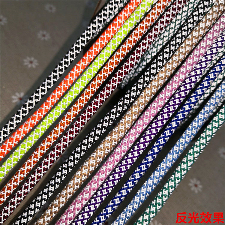 反光圆绳5MM粗夜光发光百搭装饰潮流个性运动衣服装鞋子抽绳用