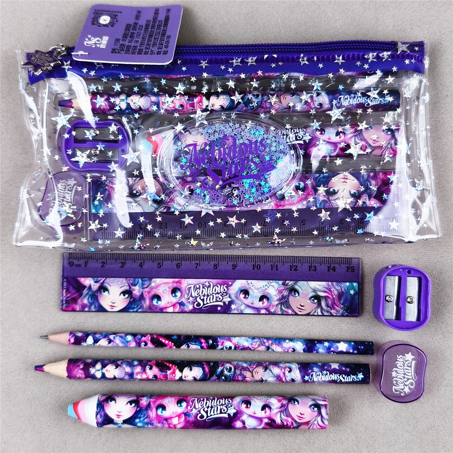 不要太划算！超值可爱美人鱼文具7件套套装