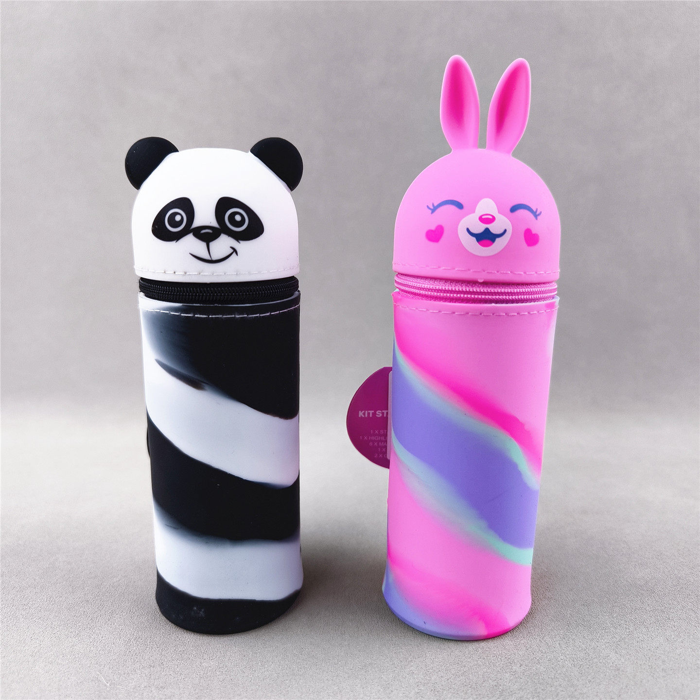 同步40+!小朋友礼物!澳洲smiggle卡通硅胶笔袋文具套装15件套