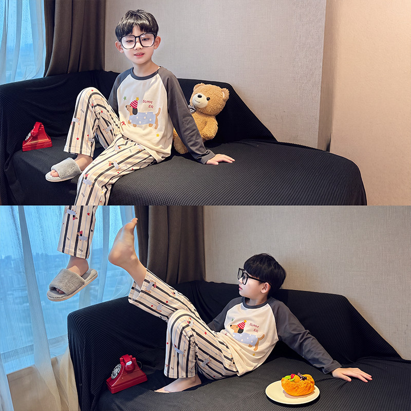 新款男童女童睡衣儿童家居服