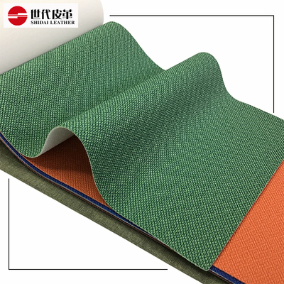 设计师款italy意大利皮革麻布