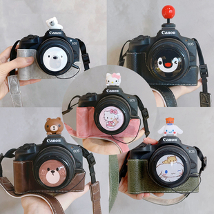 适用于佳能R50保护套R50V g7x2m50二代200d相机包800d壳M200R8r10