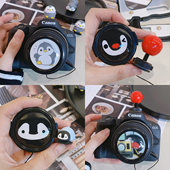 适用于索尼ZVE10二代a6400相机镜头盖 R50热靴盖m50 49mm防丢绳