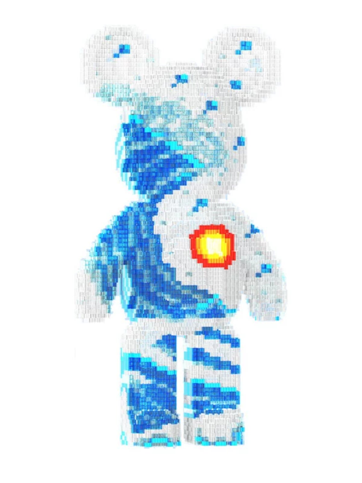 미니 시리즈 폭력적인 곰 빌딩 블록 XINGDAILU 작은 입자 3D 퍼즐 소년과 소녀 시리즈 교육 조립 장난감