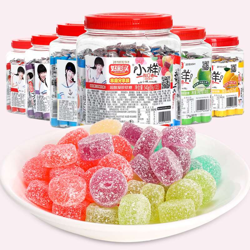 小样酸q糖果小零食水果多口味540g*2桶装橡皮糖网红糖果儿童软糖在类目 零食/坚果/特产, 糖果零食/果冻/布丁, 糖果中 - 来自Buy2taobao.com提供专业的淘宝代购服务