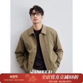 老钱风 抗皱科技记忆面料格纹里衬 男士 意式 翻领夹克外套 DAJ358