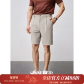 零感五分裤 抗紫外线冰丝凉感面料 男士 夏季 单褶休闲短裤 DBL063