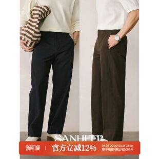 休闲长裤 宽松直筒CHINO裤 舒适棉质成衣洗水 DBL135 极简百搭