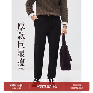 厚款 暖阳裤 细灯芯绒复合面料 通勤百搭修身 DBL129 休闲裤 冬季