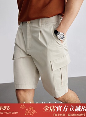 夏季男士BI入工装短裤 高端四面弹舒适棉质男士休闲五分裤 DBL030