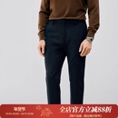 秋冬商务通勤 内里磨毛斜纹羊毛面料 抗皱保暖户外休闲裤 DBL089