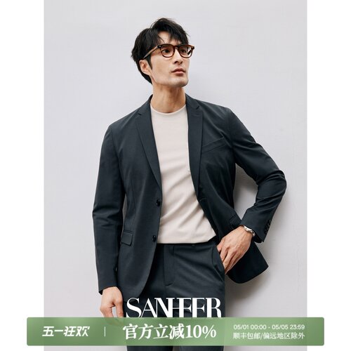 轻盈抗皱易打理商务男士休闲西装