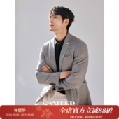 商务绅士 休闲西装 高端色纺厚款 意式 羊毛面料男士 修身 外套 DAS240