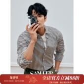 衬衫 DAH467 春季 商务通勤百搭长袖 琥珀流光 高档纯棉色织条纹