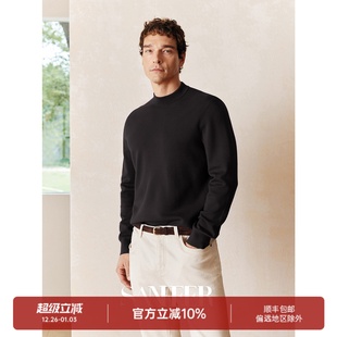 半高领毛衣 加厚织法轻量保暖男士 DAZ755 高端BIELLA羊毛纱线 冬季