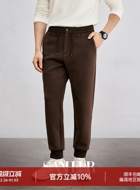 冬季时尚简约 内里磨毛空气层加厚面料 高档收口针织卫裤 DBL098