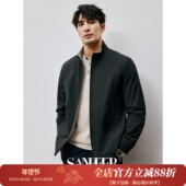 老钱风商务 顺滑抗皱双面穿 易打理男士 意式 立领夹克外套 DAJ373