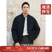 都市守护者 保暖白鹅绒填充 棒球领MA 1飞行羽绒服外套 DAD334