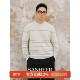 不经意间 圈圈纱条纹圆领针织衫 优雅 YARN意式 DAZ817 BOUCLE