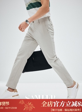 【都市穿梭者】薄款凉感抗皱易打理 夏季通勤直筒休闲长裤 DBL109