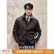 夹棉翻领夹克 意式 真皮领部厚款 色织人字纹羊毛 DAJ364 复古绅士