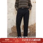 都市随行 保暖防风易打理加厚面料 冬季 百搭单褶休闲裤 DBL123