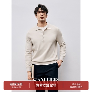 商务绅士 翻领针织衫 高支长绒棉紧密织法 男士 DAZ743 极简款 秋季