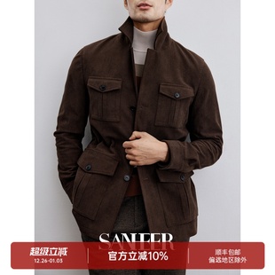 复古绅士 外套 高档抗皱灯芯绒 夹克中长款 DAJ360 SAFARI猎装 意式