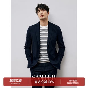 休闲西服外套 舒适弹力高密针织拱针工艺男士 DAS246 商务绅士 春季