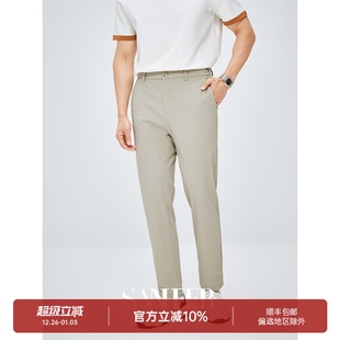 无拘束高弹松紧腰休闲裤 轻盈透气瞬间凉感 DBL075 都市空调裤