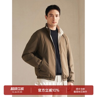 双面穿立领棉衣外套 轻量保暖羊毛棉填充 DAC104 商务精英绅士