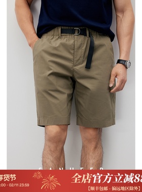 夏季百搭BI入 日本抗皱高支棉 松紧腰男士休闲短裤 五分裤 DBL968