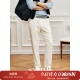 DBJ375 春夏百搭白色单褶直筒牛仔裤 丹宁哲学 易打理防污工艺