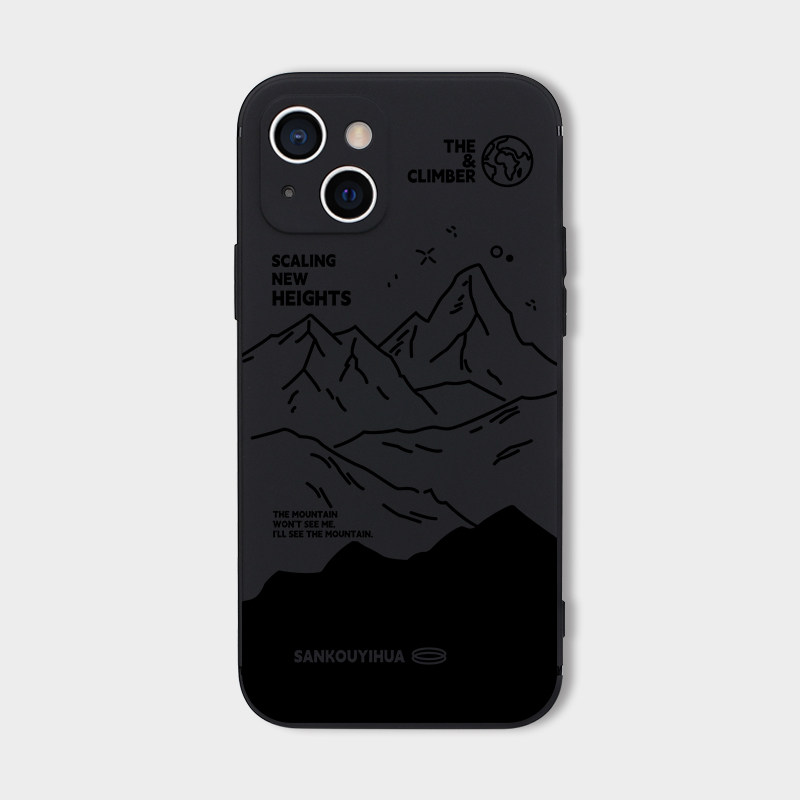 wogey数码巍峨山峰 适用iPhone16pro苹果15promax手机壳新款十六保护套14小米红米13vivo美术生